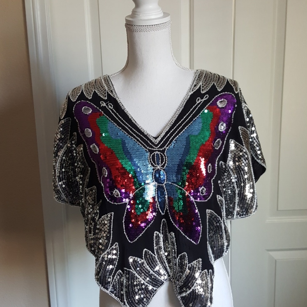 Forever 21 sequence butterfly top